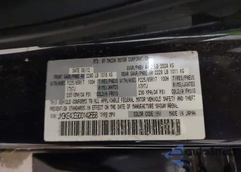 2013 Mazda Cx-5 Touring из США, поврежденный, VIN JM3KE4CE9D0142658